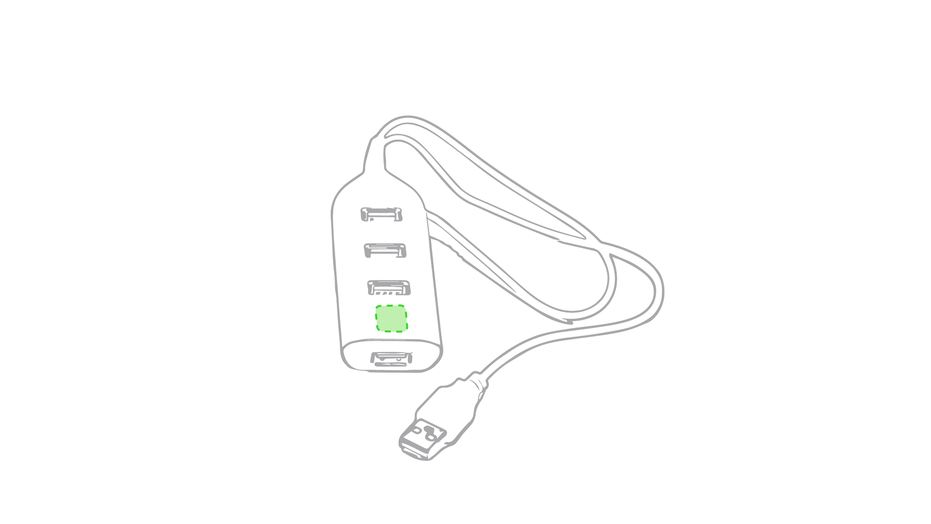 Puerto USB Ohm