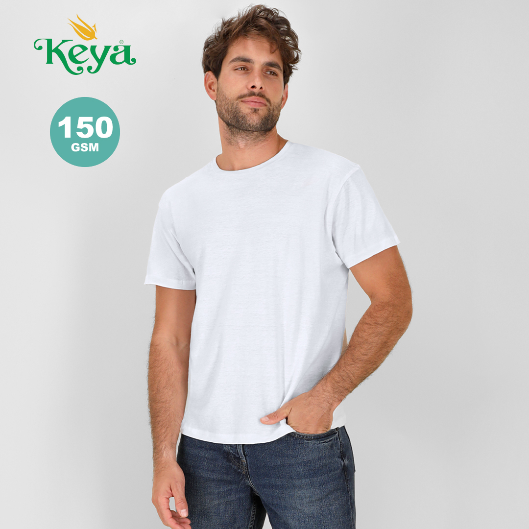 Volwassene Wit T-Shirt "keya" MC150