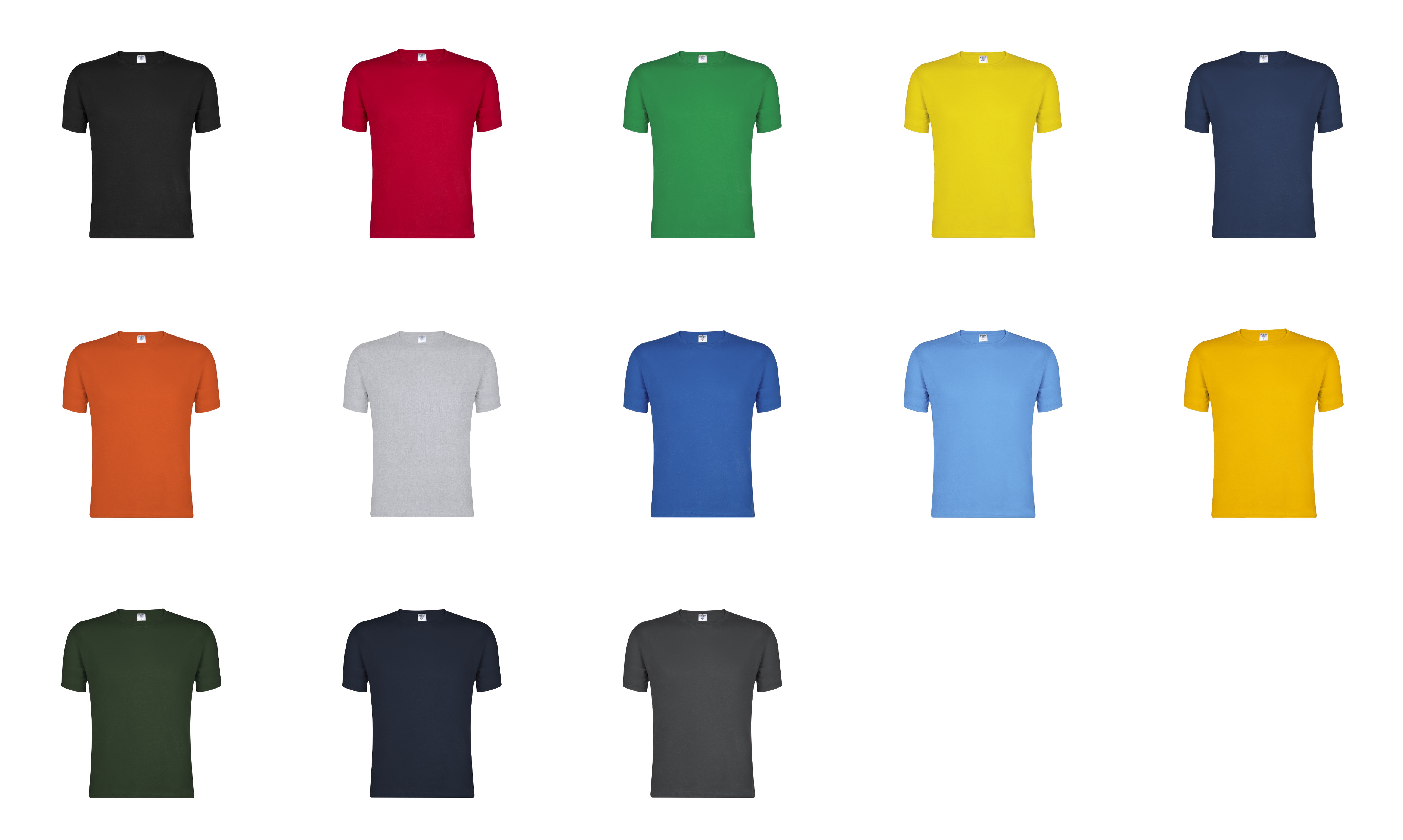 Camiseta Adulto Color "keya" MC180 NEGRO
