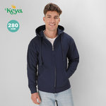 Sudadera Adulto Capucha + Cremallera "keya" SWZ280 MARINO OSCURO