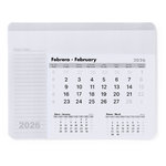 Alfombrilla Calendario Rendux BLANCO