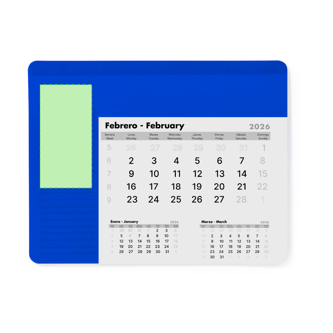 Alfombrilla Calendario Rendux