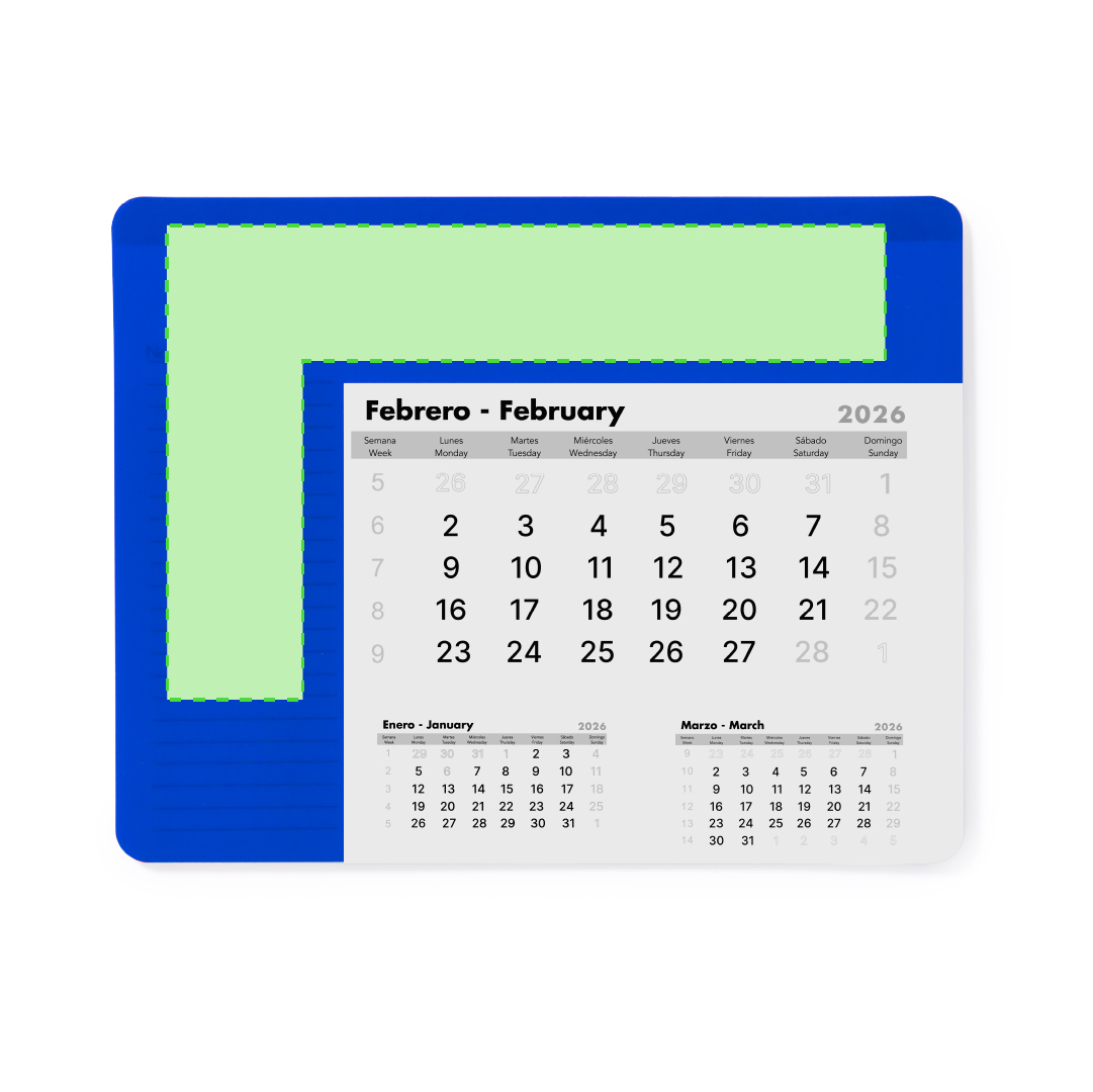 Alfombrilla Calendario Rendux